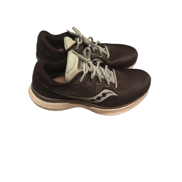 Saucony Triumph 18 Running Shoe Sport Walking Women Charcoal/Sky - 8.5 M US - Picture 3 of 9